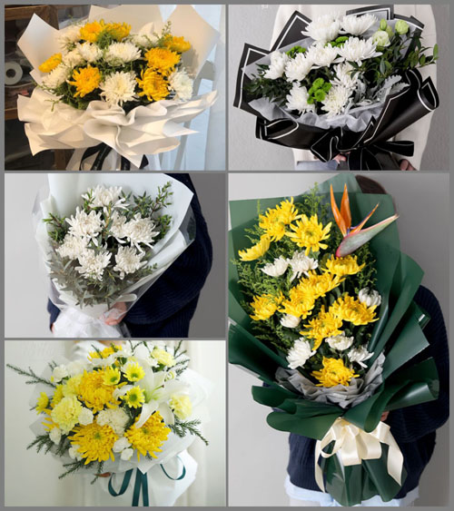 贵州遵义播州区平正乡凤凰村白事花束代送